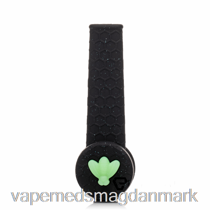 Vape Juice Stratus Trio Silikone Pipe Skinnende Panter (glitter Sort / Uv Grøn Bi)
